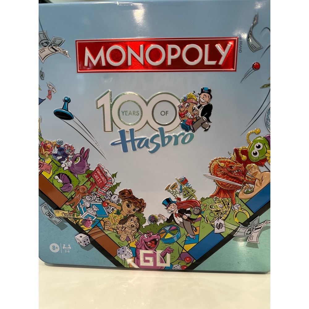 Monopoly 100 Years of Hasbro Anniversary Edition Board Game Collector Tin 2023